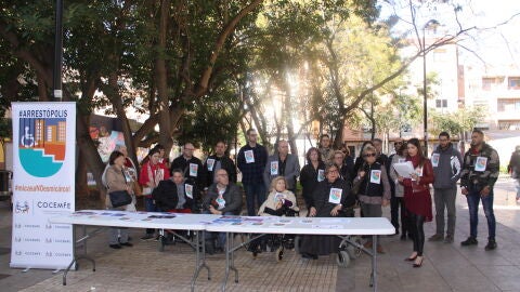 Concentraci&oacute;n de COCEMFE en Castell&oacute;n.