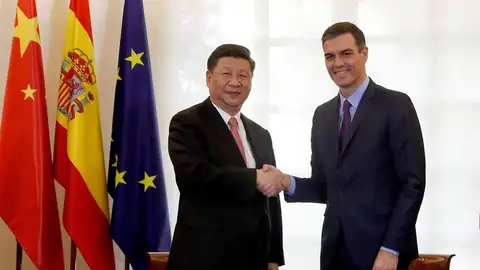 El presidente del Gobierno, Pedro Sánchez y Xi Jinping El presidente del Gobierno, Pedro Sánchez y Xi Jinping