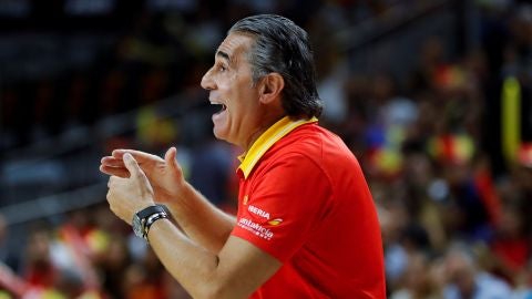 El seleccionador espa&ntilde;ol, Sergio Scariolo. 