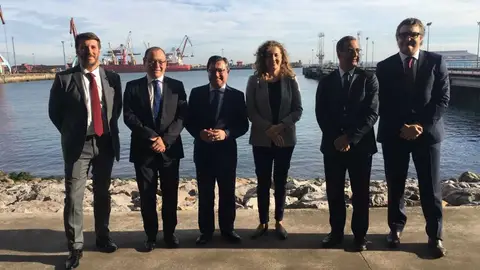 Reunión de la Presidenta de Puertos del Estado con responsables de los puertos de Gijón y Avilés, y el Consejero de Infraestructuras Puerto de 'El Musel' (Gijón)