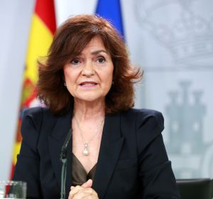 La vicepresidenta del Gobierno, Carmen Calvo La vicepresidenta del Gobierno, Carmen Calvo