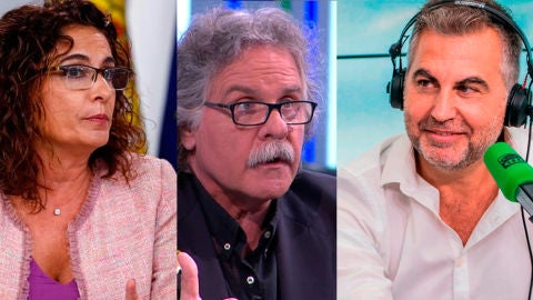 Mar&iacute;a Jes&uacute;s Montero, Joan Tard&aacute; y Carlos Alsina