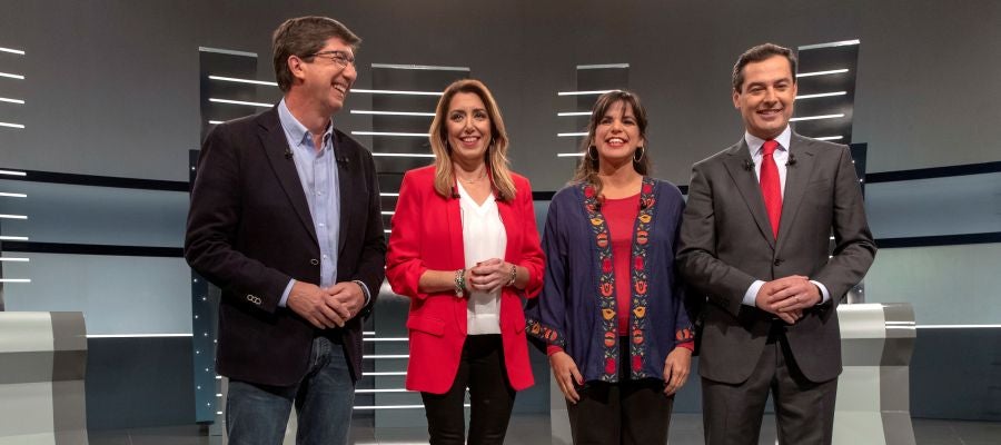 Los cuatro principales candidatos a la Presidencia de la Junta de Andalucía Los cuatro principales candidatos a la Presidencia de la Junta de Andalucía