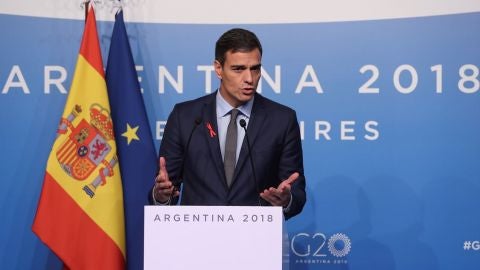 Pedro S&aacute;nchez en rueda de prensa