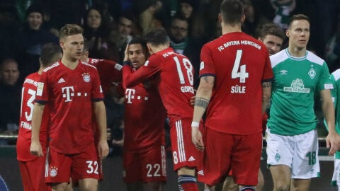 El Bayern celebra un gol