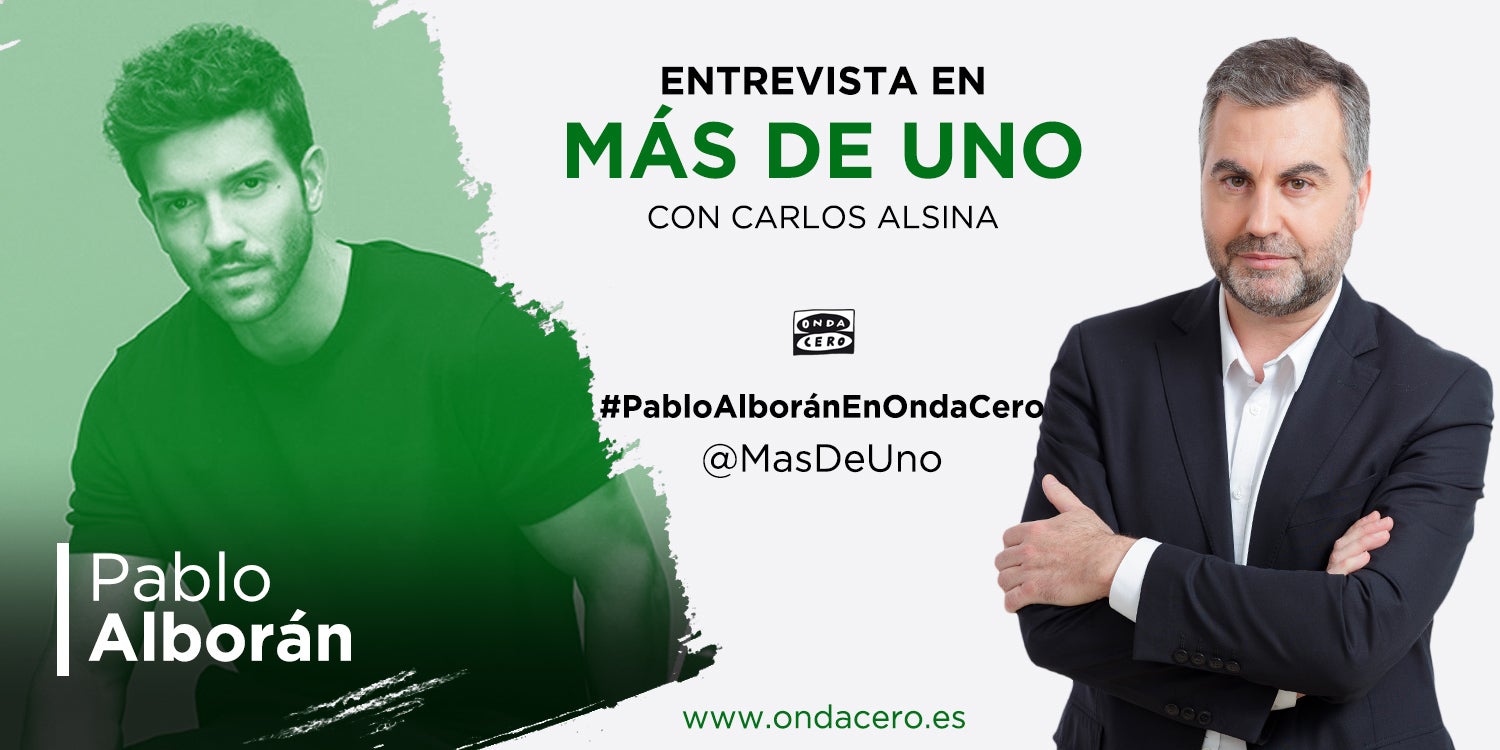 Este lunes, Carlos Alsina entrevista a Pablo Alborán en Más de uno Este lunes, Carlos Alsina entrevista a Pablo Alborán en Más de uno
