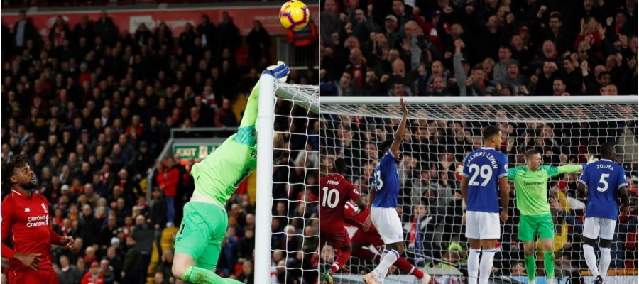 Pickford, en la jugada que supuso el gol de Origi Pickford, en la jugada que supuso el gol de Origi
