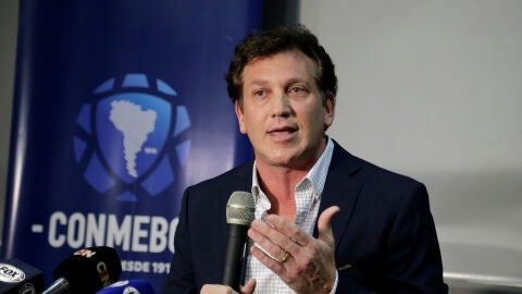 El presidente de la CONMEBOL, Alejandro Dom&iacute;nguez