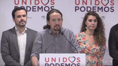 Pablo Iglesias ante los medios