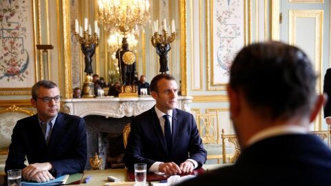 El presidente franc&eacute;s, Emmanuel Macron