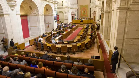 Imagen de archivo del parlamento andaluz Imagen de archivo del parlamento andaluz
