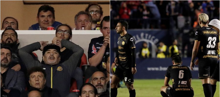 La decepción de los Dorados de Sinaloa de Maradona La decepción de los Dorados de Sinaloa de Maradona
