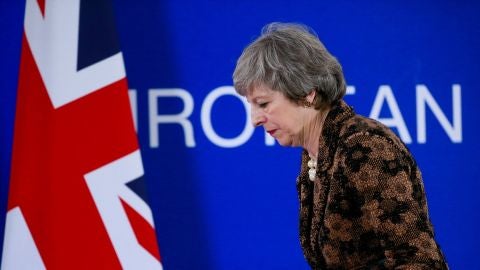 La primera ministra brit&aacute;nica, Theresa May