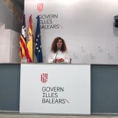 Pilar Costa, tras una reunión del Consell de Govern.