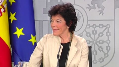 La ministra Portavoz del Gobierno, Isabel Cela&aacute;