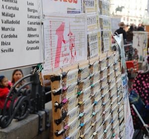 Puesto de venta de décimos de Lotería de Navidad Puesto de venta de décimos de Lotería de Navidad