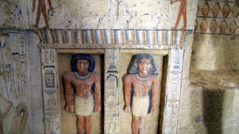 Detalle de la tumba descubierta en Egipto con m&aacute;s de 4.400 a&ntilde;os