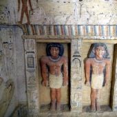 Detalle de la tumba descubierta en Egipto con más de 4.400 años