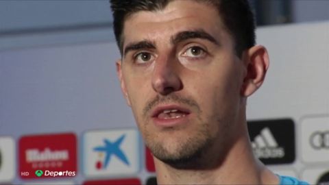 El zasca de Courtois a Simeone por sus palabras contra el Real Madrid