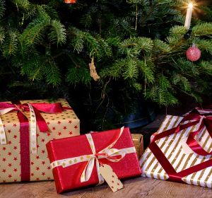 Regalos de Navidad bajo el árbol Regalos de Navidad bajo el árbol
