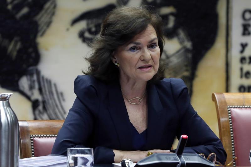 Calvo, sobre la reunión entre Sánchez y Torra: "Estamos trabajando en eso" Calvo, sobre la reunión entre Sánchez y Torra: "Estamos trabajando en eso"