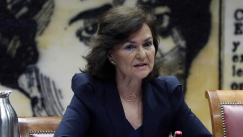 La vicepresidenta del Gobierno, Carmen Calvo
