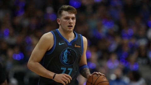 Luka Doncic, en un partido con los Dallas Mavericks