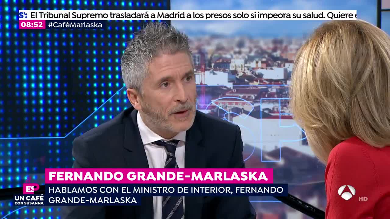Marlaska no espera graves disturbios el 21D y confía en el dispositivo liderado por los Mossos Marlaska no espera graves disturbios el 21D y confía en el dispositivo liderado por los Mossos