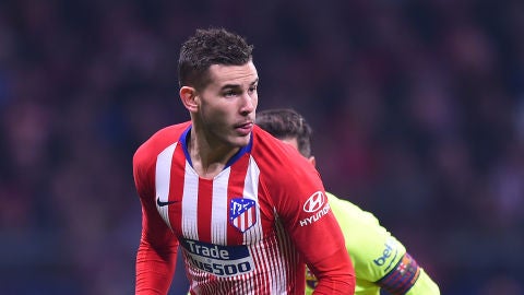 Lucas Hern&aacute;ndez, durante un partido con el Atl&eacute;tico de Madrid