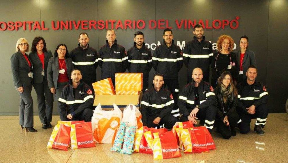 Bomberos de Elche en el Hospital del Vinalopó 