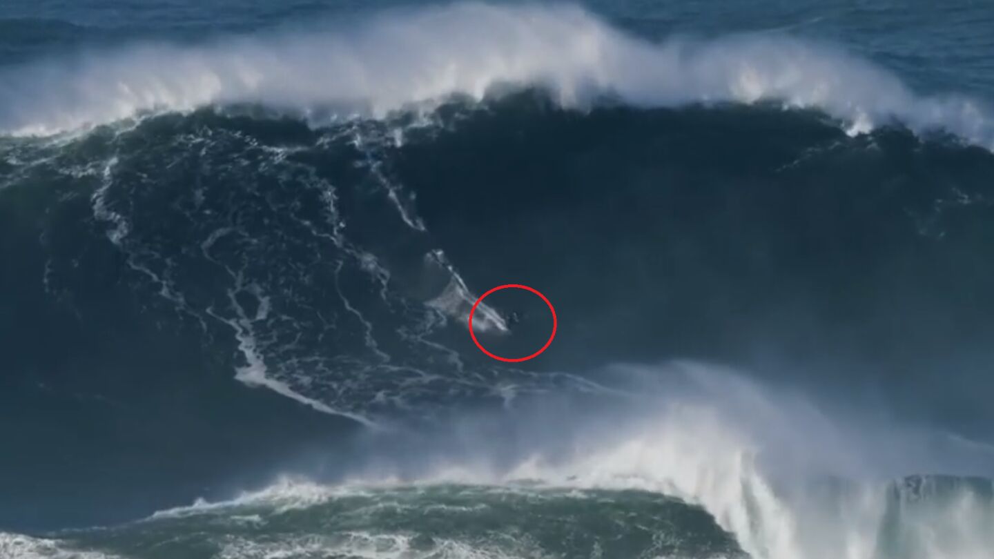 Tom Butler surfea una ola que podr&iacute;a haber llegado a los 30 metros