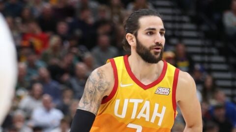 Ricky Rubio en su partido contra los Warriors
