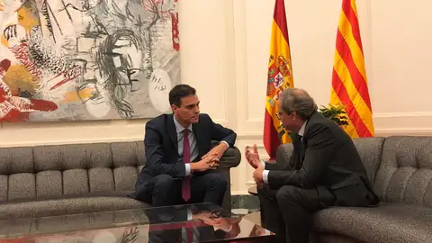 Pedro Sánchez y Quim Torra se reúnen a un día del Consejo de Ministros Pedro Sánchez y Quim Torra se reúnen a un día del Consejo de Ministros