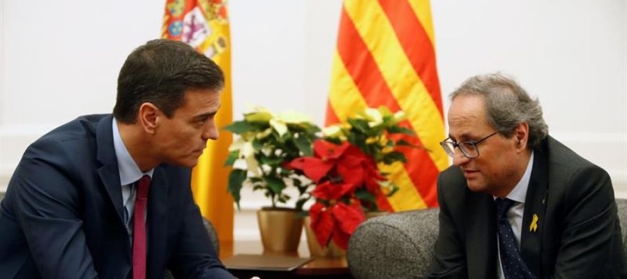Pedro Sánchez y Quim Torra se reúnen a un día del Consejo de Ministros Pedro Sánchez y Quim Torra se reúnen a un día del Consejo de Ministros