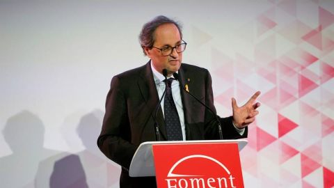 El presidente de la Generalitat de Catalu&ntilde;a, Quim Torra