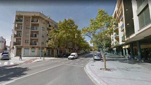 Carretera de Valldemossa, en Palma