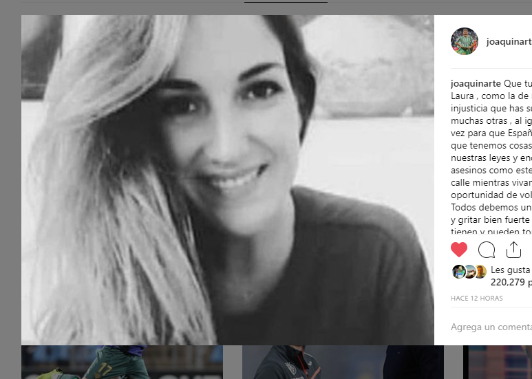 El mensaje reivindicativo de Joaquín por la muerte de Laura Luelmo El mensaje reivindicativo de Joaquín por la muerte de Laura Luelmo