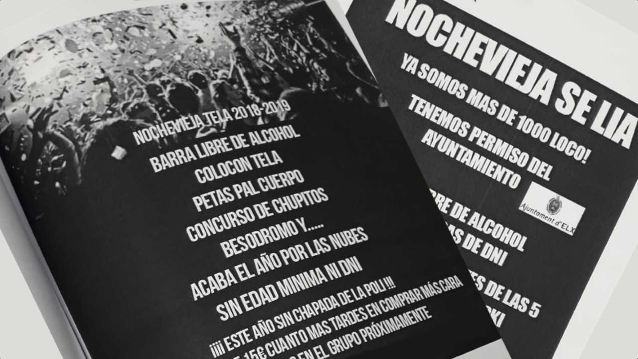 La Policía Local de Elche evita la celebración de una fiesta ilegal de Nochevieja que estaba siendo organizada por menores La Policía Local de Elche evita la celebración de una fiesta ilegal de Nochevieja que estaba siendo organizada por menores