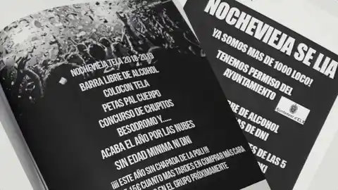 Publicidad de la fiesta ilegal de Nochevieja detectada en Elche Publicidad de la fiesta ilegal de Nochevieja detectada en Elche