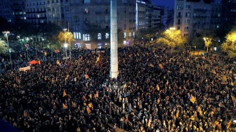 Manifestaci&oacute;n de los independentistas tras el Consejo de Ministros en Barcelona
