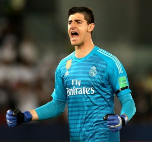 Courtois celebra la victoria en el Mundial de Clubes Courtois celebra la victoria en el Mundial de Clubes