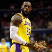 LeBron James, durante un partido