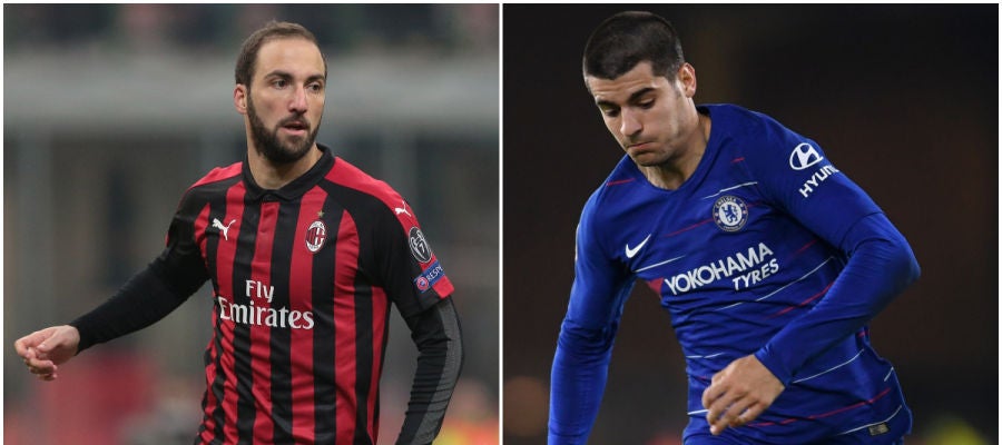 HIguaín y Morata HIguaín y Morata