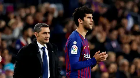 Valverde, con Aleñá Valverde, con Aleñá
