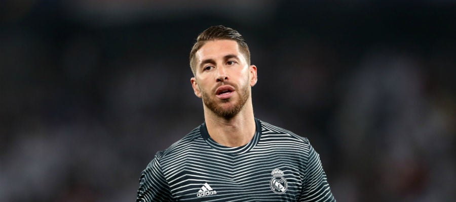 Sergio Ramos, en un calentamiento Sergio Ramos, en un calentamiento