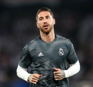 Sergio Ramos, en un calentamiento Sergio Ramos, en un calentamiento
