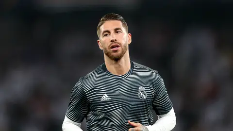 Sergio Ramos, en un calentamiento Sergio Ramos, en un calentamiento