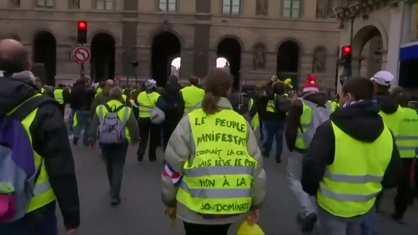Vuelve a perder fuelle la protesta de los "chalecos amarillos" en Francia Vuelve a perder fuelle la protesta de los "chalecos amarillos" en Francia
