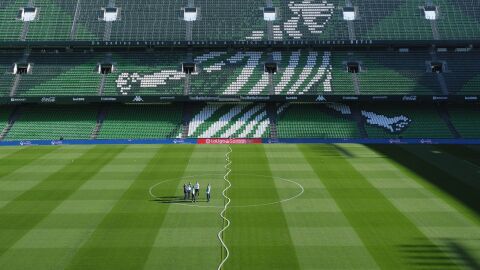 La curiosa l&iacute;nea trazada en el Benito Villamar&iacute;n