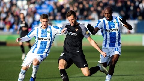 El 'Mudo' V&aacute;zquez, durante el partido contra el Legan&eacute;s